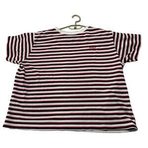 Vintage Pro Spirit Tee Shirt Women Plus 18W Red White Blue Striped Cotton Blend